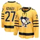 Men's Alex Kovalev Pittsburgh Penguins ＃27 Breakaway Gold Alternate 2025 Jersey