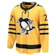 Men's Alex Kovalev Pittsburgh Penguins ＃27 Breakaway Gold Alternate 2025 Jersey