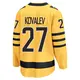 Men's Alex Kovalev Pittsburgh Penguins ＃27 Breakaway Gold Alternate 2025 Jersey