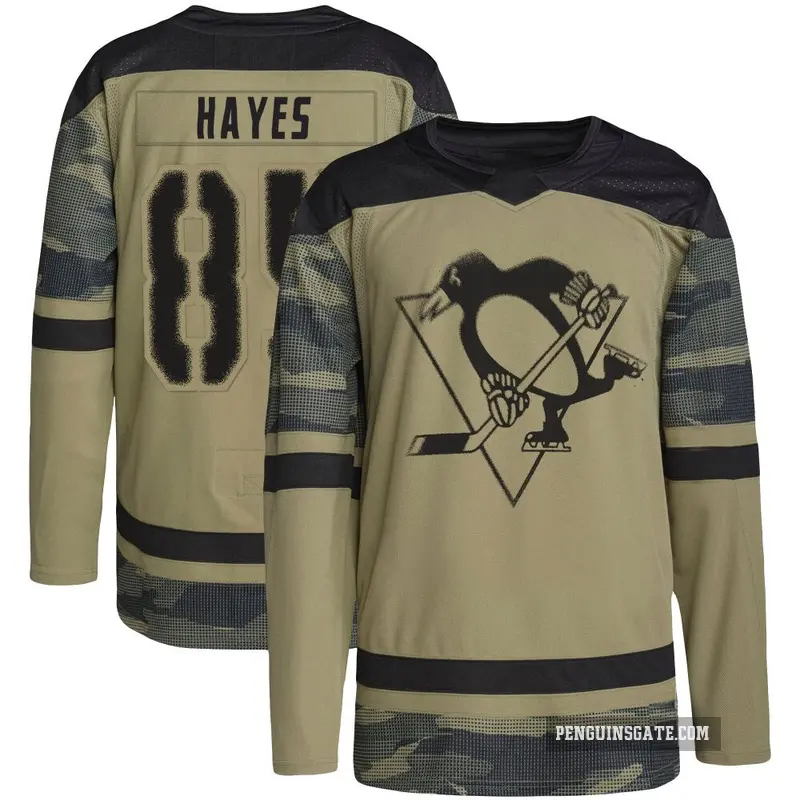 Men's Avery Hayes Pittsburgh Penguins ＃85 Authentic Camo Military Appreciation Practice Jersey