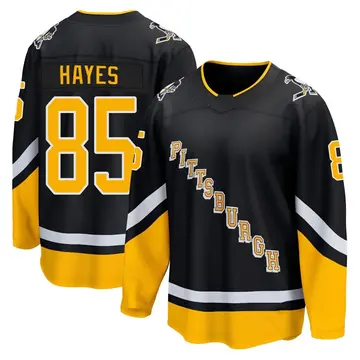 Men's Avery Hayes Pittsburgh Penguins ＃85 Breakaway Black 2021/22 Alternate Premier Player Jersey