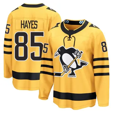 Men's Avery Hayes Pittsburgh Penguins ＃85 Breakaway Gold Alternate 2025 Jersey