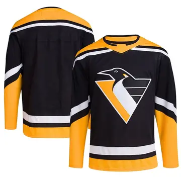 Men's Blank Pittsburgh Penguins Authentic Black ＃ Reverse Retro 2.0 Jersey