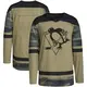 Men's Blank Pittsburgh Penguins Authentic Camo ＃ Military Appreciation Practice Jersey