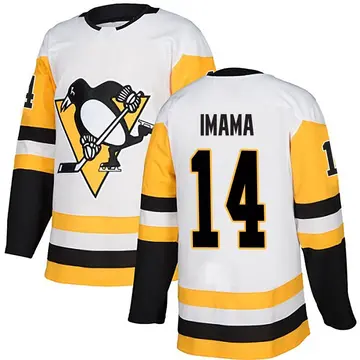 Men's Bokondji Imama Pittsburgh Penguins ＃14 Authentic White Away Jersey