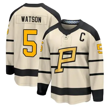 Men's Bryan Watson Pittsburgh Penguins ＃5 Cream 2023 Winter Classic Jersey