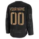 Men's Custom Pittsburgh Penguins ＃00 Premium Black 2024 Military Appreciation Practice Jersey
