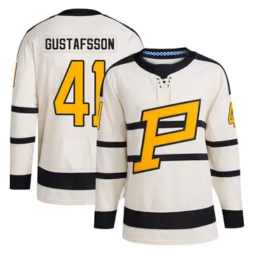 Men's David Gustafsson Pittsburgh Penguins ＃41 Authentic Cream 2023 Winter Classic Jersey