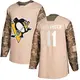 Men's Filip Hallander Pittsburgh Penguins ＃11 Authentic Camo Veterans Day Practice Jersey