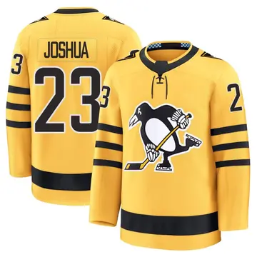 Men's Jagger Joshua Pittsburgh Penguins ＃23 Premium Gold Alternate 2025 Jersey