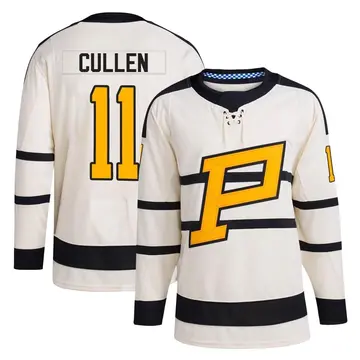 Men's John Cullen Pittsburgh Penguins ＃11 Authentic Cream 2023 Winter Classic Jersey