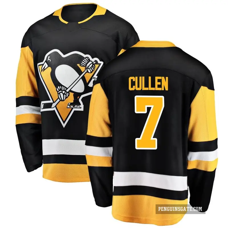 Men's Matt Cullen Pittsburgh Penguins ＃7 Breakaway Black Home Jersey