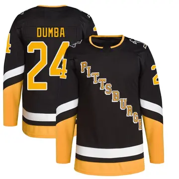 Men's Matt Dumba Pittsburgh Penguins ＃24 Authentic Black 2021/22 Alternate Primegreen Pro Player Jersey