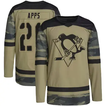 Men's Syl Apps Pittsburgh Penguins ＃26 Authentic Camo Military Appreciation Practice Jersey