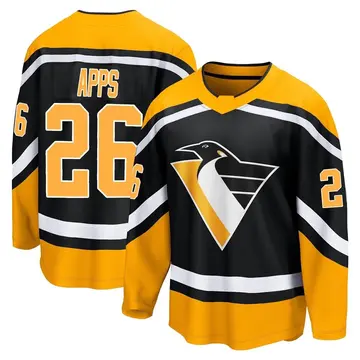 Men's Syl Apps Pittsburgh Penguins ＃26 Breakaway Black Special Edition 2.0 Jersey