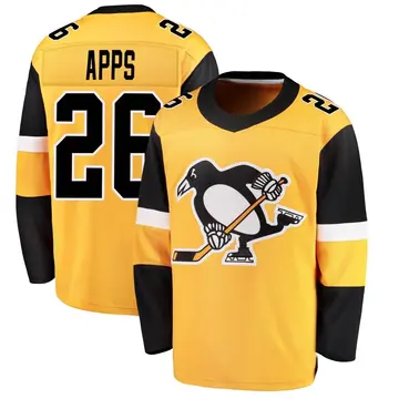 Men's Syl Apps Pittsburgh Penguins ＃26 Breakaway Gold Alternate Jersey