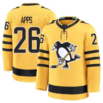 Men's Syl Apps Pittsburgh Penguins ＃26 Premium Gold Alternate 2025 Jersey