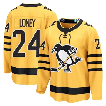 Men's Troy Loney Pittsburgh Penguins ＃24 Breakaway Gold Alternate 2025 Jersey