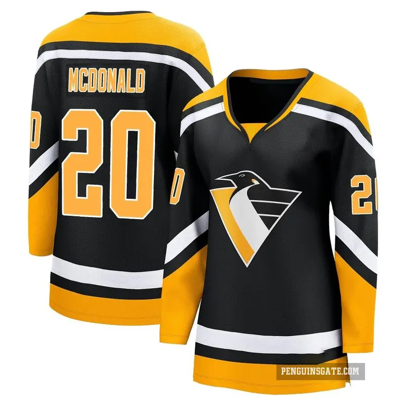 Women's Ab Mcdonald Pittsburgh Penguins ＃20 Breakaway Black Special Edition 2.0 Jersey