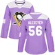 Women's Alexander Alexeyev Pittsburgh Penguins ＃56 Authentic Purple Fights Cancer Practice Jersey