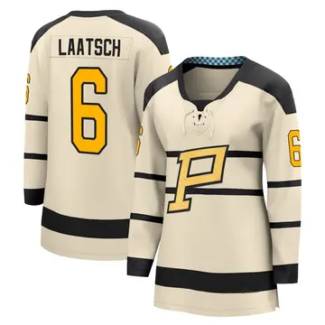 Women's Daniel Laatsch Pittsburgh Penguins ＃6 Breakaway Cream 2023 Winter Classic Jersey