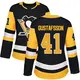 Women's David Gustafsson Pittsburgh Penguins ＃41 Authentic Black Home Jersey