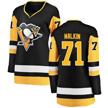 Women's Evgeni Malkin Pittsburgh Penguins ＃71 Breakaway Black Home Jersey