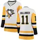 Women's Filip Hallander Pittsburgh Penguins ＃11 Breakaway White Away Jersey