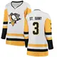 Women's Jack St. Ivany Pittsburgh Penguins ＃3 Breakaway White Away Jersey