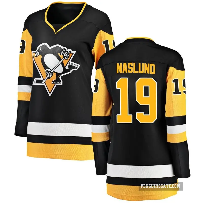 Women's Markus Naslund Pittsburgh Penguins ＃19 Breakaway Black Home Jersey