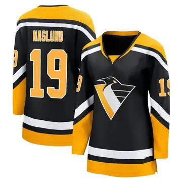 Women's Markus Naslund Pittsburgh Penguins ＃19 Breakaway Black Special Edition 2.0 Jersey