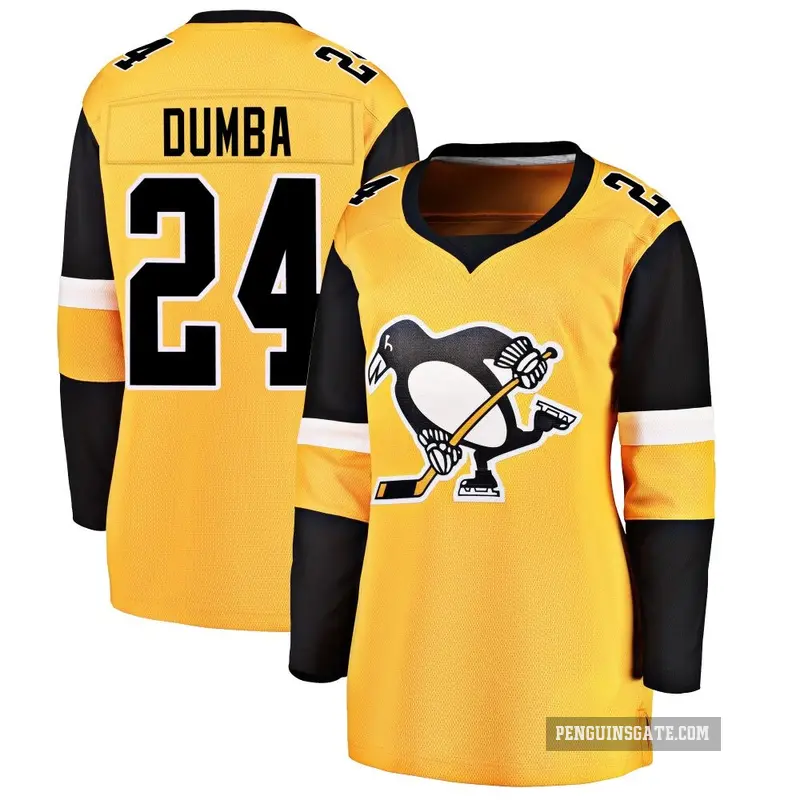 Women's Matt Dumba Pittsburgh Penguins ＃24 Breakaway Gold Alternate Jersey