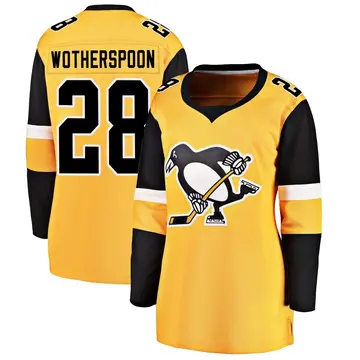 Women's Parker Wotherspoon Pittsburgh Penguins ＃28 Breakaway Gold Alternate Jersey