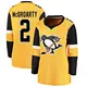Women's Rutger McGroarty Pittsburgh Penguins ＃2 Breakaway Gold Alternate Jersey