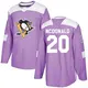 Youth Ab Mcdonald Pittsburgh Penguins ＃20 Authentic Purple Fights Cancer Practice Jersey