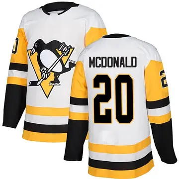 Youth Ab Mcdonald Pittsburgh Penguins ＃20 Authentic White Away Jersey