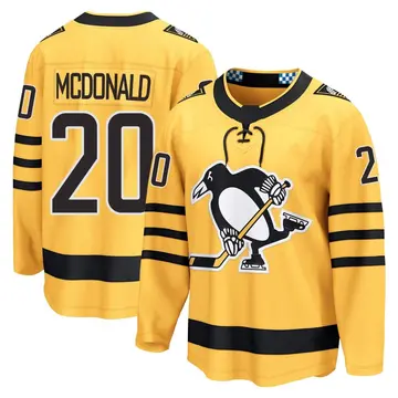Youth Ab Mcdonald Pittsburgh Penguins ＃20 Breakaway Gold Alternate 2025 Jersey