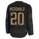 Youth Ab Mcdonald Pittsburgh Penguins ＃20 Premium Black 2024 Military Appreciation Practice Jersey