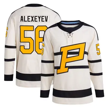 Youth Alexander Alexeyev Pittsburgh Penguins ＃56 Authentic Cream 2023 Winter Classic Jersey
