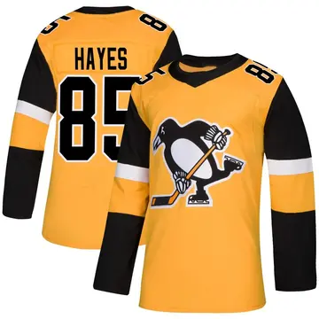 Youth Avery Hayes Pittsburgh Penguins ＃85 Authentic Gold Alternate Jersey