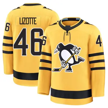 Youth Blake Lizotte Pittsburgh Penguins ＃46 Premium Gold Alternate 2025 Jersey