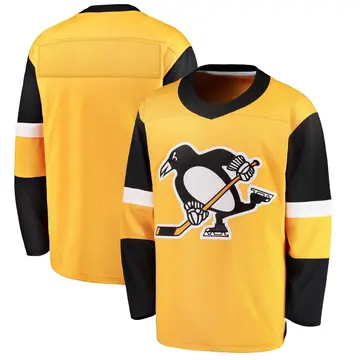 Youth Blank Pittsburgh Penguins Breakaway Gold ＃ Alternate Jersey