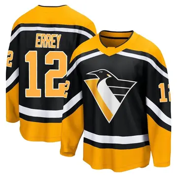 Youth Bob Errey Pittsburgh Penguins ＃12 Breakaway Black Special Edition 2.0 Jersey