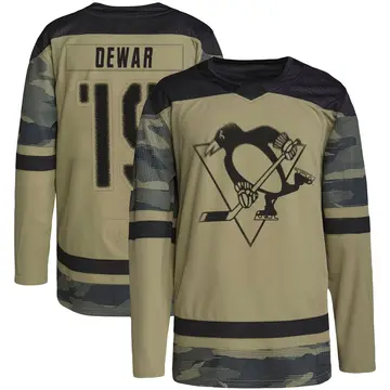 Youth Connor Dewar Pittsburgh Penguins ＃19 Authentic Camo Military Appreciation Practice Jersey