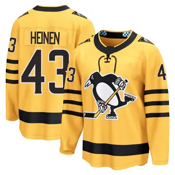 Youth Danton Heinen Pittsburgh Penguins ＃43 Breakaway Gold Alternate 2025 Jersey