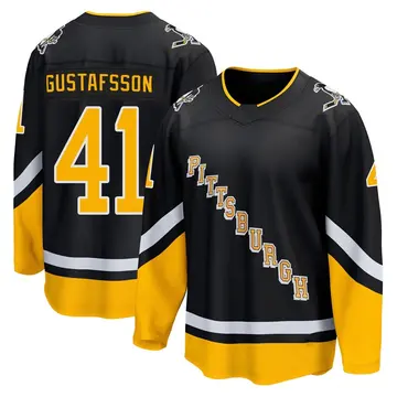 Youth David Gustafsson Pittsburgh Penguins ＃41 Breakaway Black 2021/22 Alternate Premier Player Jersey