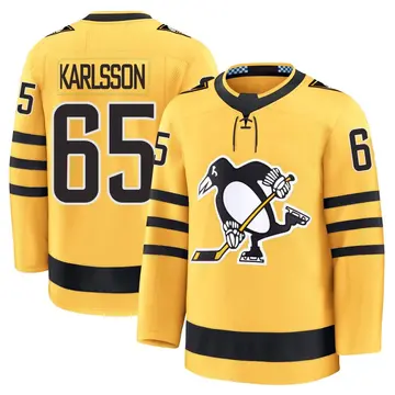 Youth Erik Karlsson Pittsburgh Penguins ＃65 Premium Gold Alternate 2025 Jersey