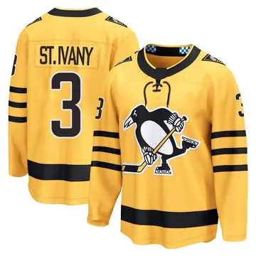 Youth Jack St. Ivany Pittsburgh Penguins ＃3 Breakaway Gold Alternate 2025 Jersey
