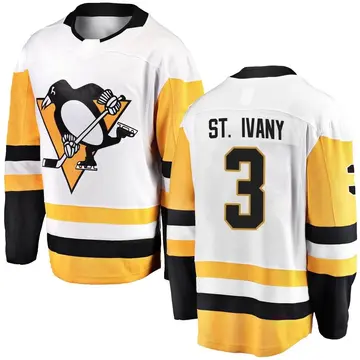 Youth Jack St. Ivany Pittsburgh Penguins ＃3 Breakaway White Away Jersey