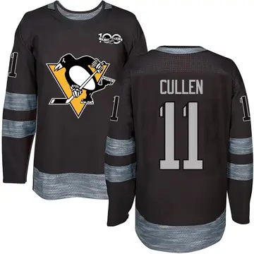 Youth John Cullen Pittsburgh Penguins ＃11 Authentic Black 1917-2017 100th Anniversary Jersey
